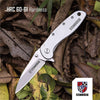 Steinbrücke Folding Knife 3.1 inch Sandvik 14C28N Stainless Steel Blade, SS410 Handle Pocket Knives with Reversible Clip