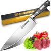 Steinbrücke 10 inch Chef Knife - Pro Kitchen Knife Forged from Stainless Steel 8Cr15Mov (HRC58)