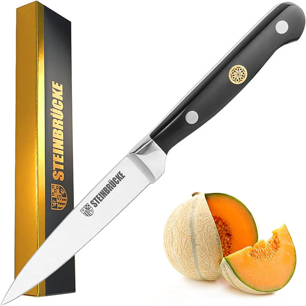 Steinbrücke Paring Knife 4 inch - Small Kitchen Knife Forged from Germ