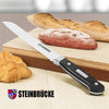 Steinbrücke Serrated Bread knife 10 inch - Ultra sharp Bread Slicing Knife Forged from Stainless Steel 5Cr15Mov, HRC58, Full Tang